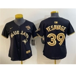 Youth Toronto Blue Jays #39 Trey Yesavage Black Gold 2025 American League Champions Limited Stitched Jersey