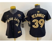 Youth Toronto Blue Jays #39 Trey Yesavage Black Gold 2025 American League Champions Limited Stitched Jersey