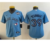 Youth Toronto Blue Jays #39 Trey Yesavage Blue 2025 World Series Cool Base Stitched Baseball Jersey