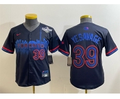 Youth Toronto Blue Jays #39 Trey Yesavage Navy 2025 World Series City Connect Limited Stitched Baseball Jersey