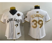 Youth Toronto Blue Jays #39 Trey Yesavage White Gold 2025 American League Champions Limited Stitched Jersey