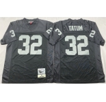 Men's Las Vegas Raiders #32 Jack Tatum Black Throwback Football Stitched Jersey