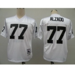 Oakland Raiders #77 Lyle Alzado White Throwback Jersey