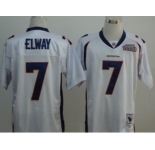 Denver Broncos #7 John Elway White Super Bowl Throwback Jersey