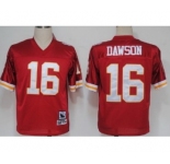 Kansas City Chiefs #16 Len Dawson Red Throwback Jersey