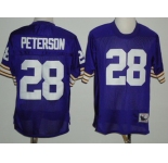 Minnesota Vikings #28 Adrian Peterson Purple Throwback Jersey