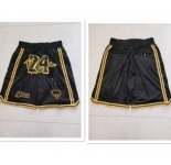 Men's Los Angeles Lakers #24 Kobe Bryant Black Mamba Just Don Swingman Throwback Shorts