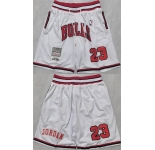 Men's Chicago Bulls #23 Michael Jordan Black Shorts