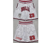 Men's Chicago Bulls #23 Michael Jordan Black Shorts