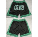 Men's Boston Celtics Black Shorts (Run Small)