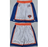 Men's New Yok Knicks White Shorts