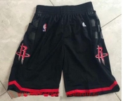 Men's Houston Rockets Black Basketball Shorts