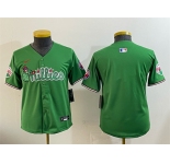 Youth Philadelphia Phillies Blank Green Phanatic Limited Stitched Jersey