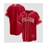Women Texas Rangers Blank Red 2026 City Connect Stadium Stitched Baseball Jersey