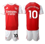 Men's Arsenal F.C #10 Emile Smith Rowe 2026 Red Home Soccer Jersey Suit