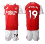 Men's Arsenal F.C #19 Leandro Trossard 2026 Red Home Soccer Jersey Suit