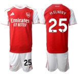 Men's Arsenal F.C #25 Mohamed Elneny 2026 Red Home Soccer Jersey Suit