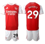 Men's Arsenal F.C #29 Kai Havertz 2026 Red Home Soccer Jersey Suit