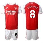 Men's Arsenal F.C #8 Martin degaard 2026 Red Home Soccer Jersey Suit