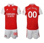 Men's Arsenal F.C Custom 2023 Red Home Soccer Jersey Suit