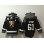 Men's Vegas Golden Knights #61 Mark Stone Black Ageless Must-Have Lace-Up Pullover Hoodie