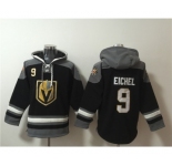 Men's Vegas Golden Knights #9 Jack Eichel Black Ageless Must-Have Lace-Up Pullover Hoodie