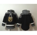 Men's Vegas Golden Knights Blank Black Ageless Must-Have Lace-Up Pullover Hoodie