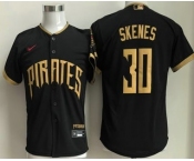 Youth Pittsburgh Pirates #30 Paul Skenes Black 2026 City Connect Stadium Jersey