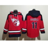 Men's Cleveland Guardians José Ramírez Red Lace-Up Pullover Hoodie