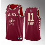 Men 2024 All Star #11 Kyrie Irving Crimson Stitched Basketball Jersey