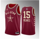Men 2024 All Star #15 Austin Reaves Crimson Stitched Basketball Jersey