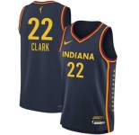 Women Indiana Fever Caitlin Clark #22 Navy Blue Stitched Basketball WNBA Jersey