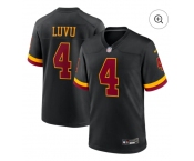 Youth Washington Commanders #4 Frankie Luvu Black Nike Hail Raiser Game Stitched Jersey