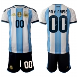 Men's Argentina Custom Any Name And Number National Team FIFA x World Cup 2026 Home White On Field Jersey