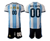 Men's Argentina Custom Any Name And Number National Team FIFA x World Cup 2026 Home White On Field Jersey