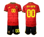 Men's Belgium Custom Any Name And Number National Team FIFA x World Cup 2026 Home Red On Field Jersey