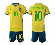 Men's Brazil #10 NEYMAR JR National Team FIFA x World Cup 2026 Home On Field Jersey