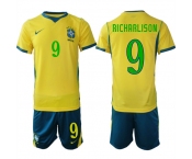 Men's Brazil #9 RICHARLISON National Team FIFA x World Cup 2026 Home On Field Jersey