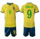 Men's Brazil #9 RONALDO National Team FIFA x World Cup 2026 Home On Field Jersey