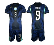 Men's Brazil national football team #9 Pedro Navy 2026 Away Soccer Jersey Suit