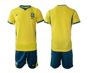 Men's Brazil national football team Blank Yellow 2026 Soccer Jersey Suit