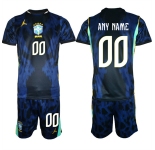 Men's Brazil national football team Custom Navy 2026 Away Soccer Jersey Suit