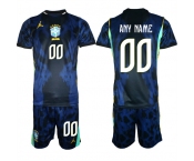 Men's Brazil national football team Custom Navy 2026 Away Soccer Jersey Suit