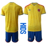 Youth Colombia Blank Or Custom National Team FIFA x World Cup 2026 Home On Field Kids Jersey