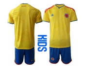 Youth Colombia Blank Or Custom National Team FIFA x World Cup 2026 Home On Field Kids Jersey