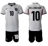 Men's England #10 Jude Bellingham 2026 White Home Soccer Jersey Suit