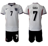 Men's England 2026 #7 Bukayo Saka White Home Soccer Jersey Suit