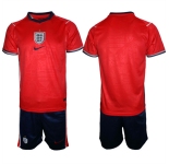 Men's England 2026 Red Away Soccer Jersey Suit