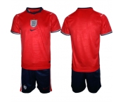 Men's England 2026 Red Away Soccer Jersey Suit