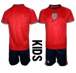 Youth England 2026 Red Away Soccer Jersey Suit